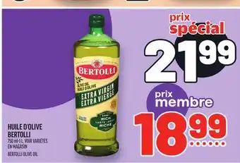 Metro HUILE D'OLIVE BERTOLLI | BERTOLLI OLIVE OIL offer