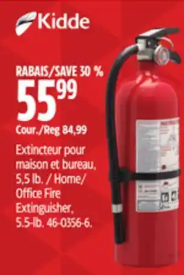 Canadian Tire Kidde Home/ Office Fire Extinguisher, 5.5-lb offer
