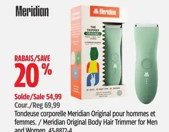 Canadian Tire Meridian Original Body Hair Trimmer for Men and Women offer