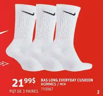 Go Sport BAS LONG EVERYDAY CUSHION NIKE offer