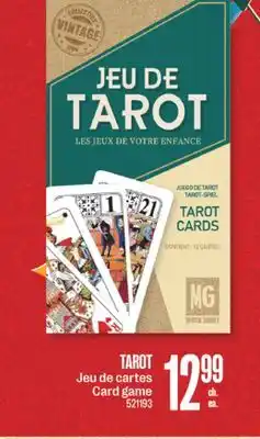 Jean Coutu TAROT Card game offer