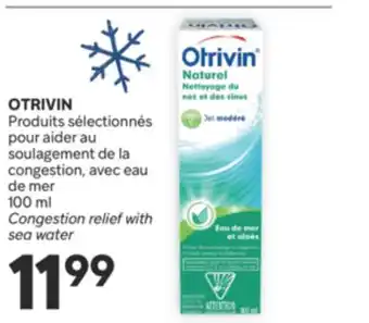 Brunet OTRIVIN Produits sélectionnés pour aider au soulagement de la congestion, avec eau de mer offer