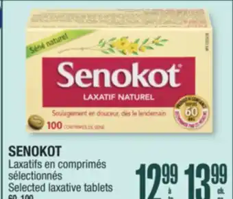Jean Coutu SENOKOT Selected laxative tablets offer