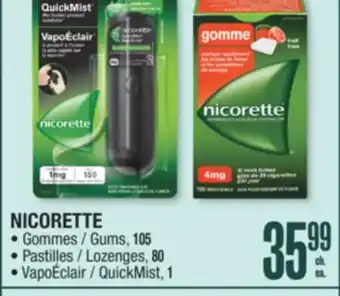 Jean Coutu NICORETTE Selected Products offer