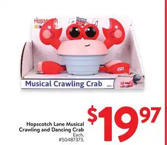 Walmart Hopscotch Lane Musical Crawling and Dancing Crab offer
