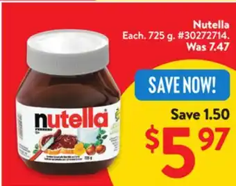 Walmart Nutella offer