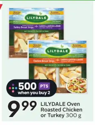 Sobeys LILYDALE Oven Roasted Chicken or Turkey offer