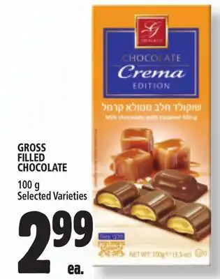 Metro GROSS FILLED CHOCOLATE offer