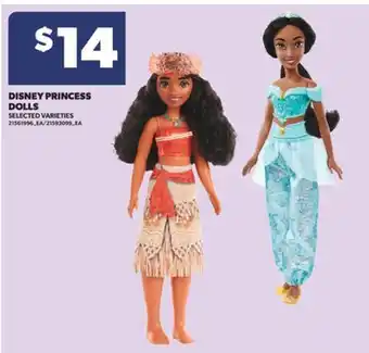 Real Canadian Superstore DISNEY PRINCESS DOLLS offer