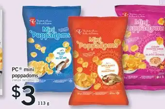 Fortinos PC MINI POPPADOMS, 113 g offer