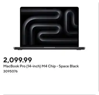 Staples MacBook Pro (14-inch) M4 Chip - Space Black offer