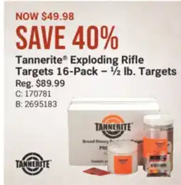 Cabela's Tannerite Exploding Rifle Targets 16-Pack – ½ lb. Targets offer