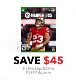 GameStop Xbox Series X Madden NFL 25 offer