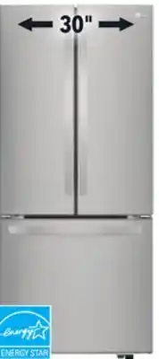 RONA LG 22 CU. FT. REFRIGERATOR offer