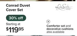 Linen Chest Conrad Duvet Cover Set offer