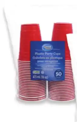 Walmart Great Value Red 473 mL or Clear 443 mL Plastic Party Cups offer