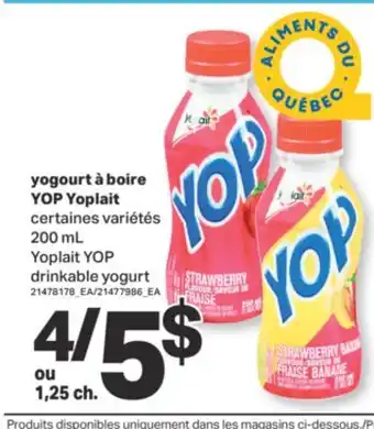 L'Intermarché yogourt à boire YOP, 200 mL offer