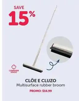 Mondou CLÖE E CLUZO Multisurface rubber broom offer