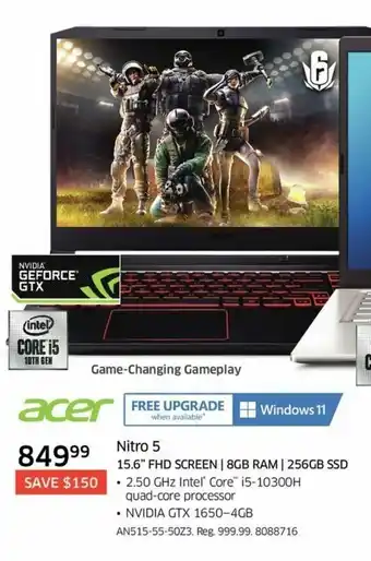 The Source Nitro 5 15.6" FHD SCREEN offer