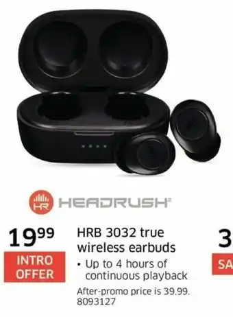 The Source HRB 3032 true wireless earbuds offer