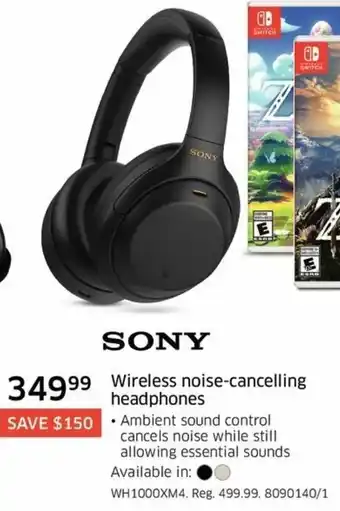 The Source Wireless noise-cancelling headphones offer