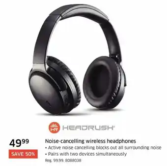 The Source Noise-cancelling wireless headphones offer