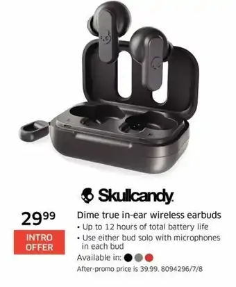 The Source Dime true in-ear wireless earbuds offer