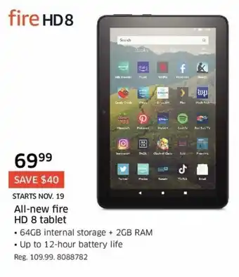 The Source All-new fire HD 8 tablet offer
