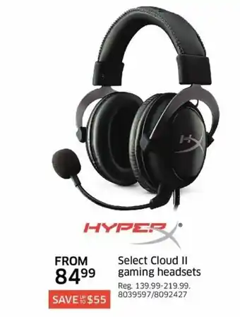 The Source Select cloud II gaming headsets offer