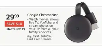 The Source Google chromecast offer