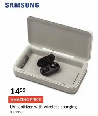 The Source UV sanitizer with wireless charging offer