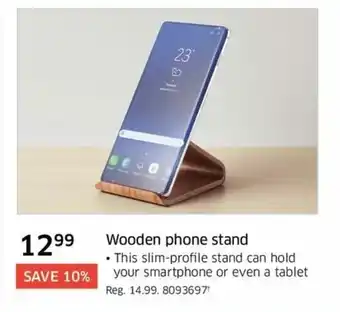 The Source Wooden phone stand offer