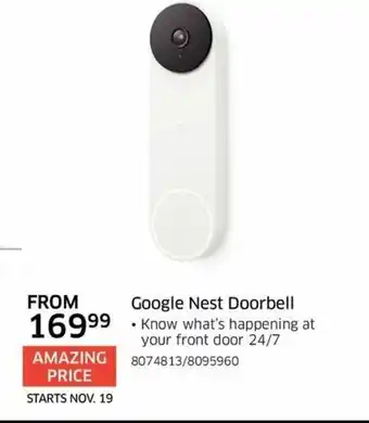 The Source Google nest doorbell offer