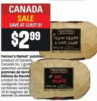 Loblaws Farmer's market potatoes offer