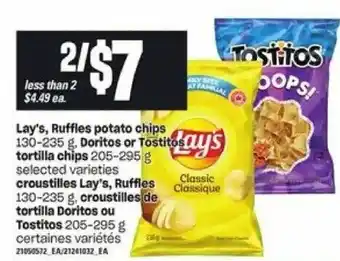 Loblaws Lay's ruffles potato chips offer