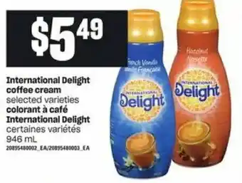 Loblaws International delight coffee cream offer