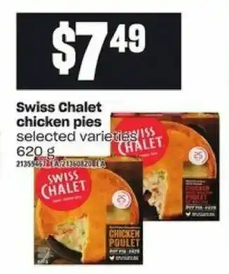 Loblaws Swiss chalet chicken pies offer