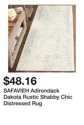 Bed Bath & Beyond SAFAVIEH Adirondack Dakota Rustic Shabby Chic Distressed Rug offer