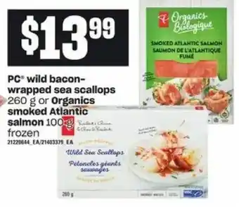 Loblaws PC wild bacon-wrapped sea scallops offer