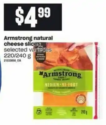 Loblaws Armstrong natural cheese slices offer