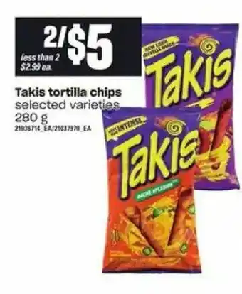 Loblaws Takis tortilla chips offer