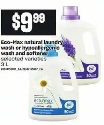 Loblaws Eco-max natural laundry wash offer