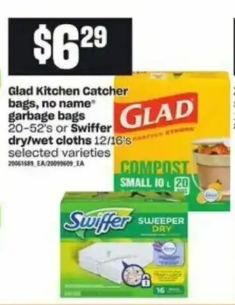Loblaws Glad kitchen gatcher bags offer
