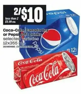 Loblaws Coca-cola, canada dry offer