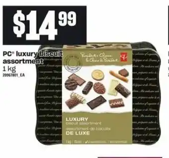 Loblaws PC luxury biscuit assortment offer