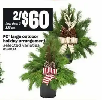 Loblaws PC large outdoor holiday arrangement offer