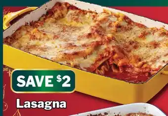 M & M Food Market Lasagna offer