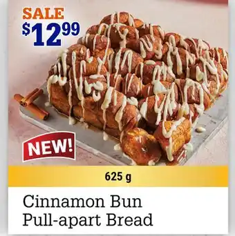 M & M Food Market Cinnamon Bun Pull-apart Bread offer