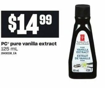 Loblaws PC pure vanilla extract offer