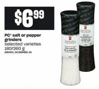 Loblaws PC salt or pepper grinders offer